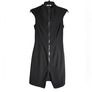 Nicowa Elegant Black Sleeveless Dress Zippered Date Night Party Office Siren